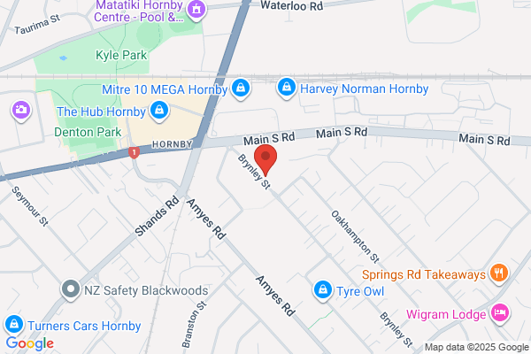 Map for Kidsfirst Kindergartens Hornby