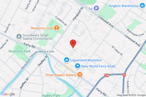 Map for Woolston Playcentre