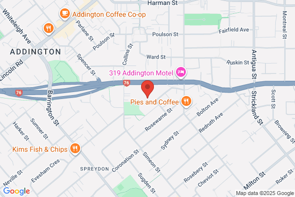 Map for Conductive Education Canterbury Inc