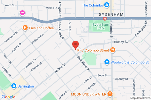 Map for Kindercare Learning Centres - Spreydon