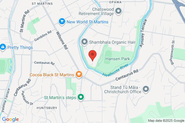 Map for Christchurch Rudolf Steiner Kindergarten