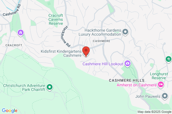 Map for Kidsfirst Kindergartens Cashmere