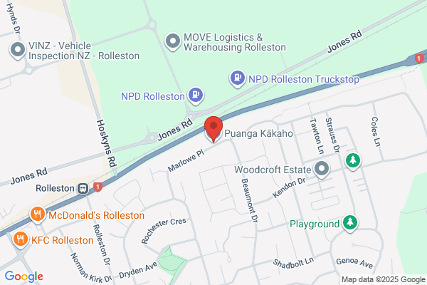 Map for Puanga Kākaho