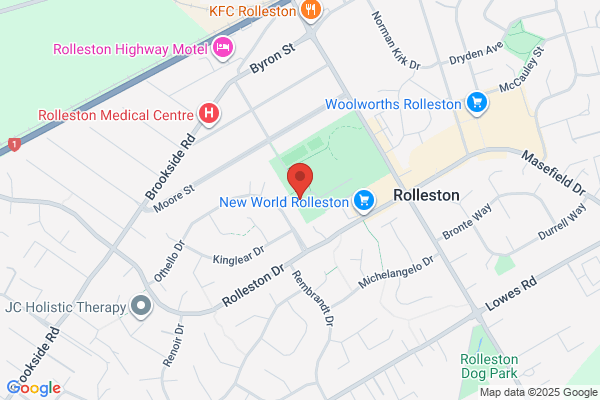 Map for Kānuka Tāwharau/ Rolleston Playcentre