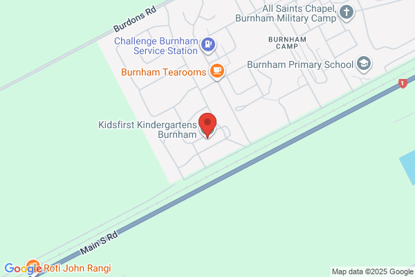 Map for Kidsfirst Kindergartens Burnham