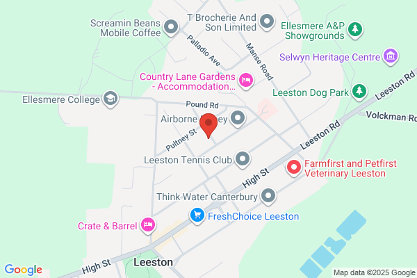 Map for Leeston Playcentre