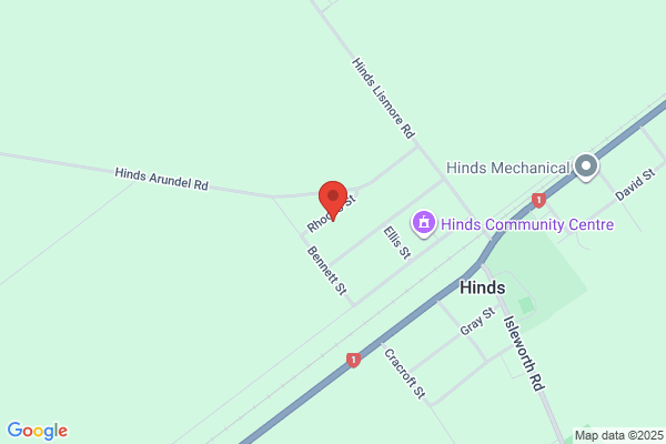 Map for Hinds Playcentre