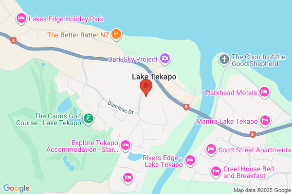 Map for Lake Tekapo Kindergarten