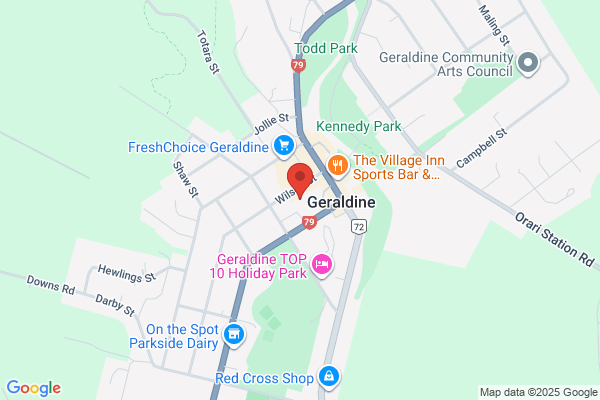 Map for Geraldine Kindergarten