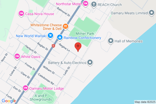 Map for Montessori Oamaru by Busy Bees