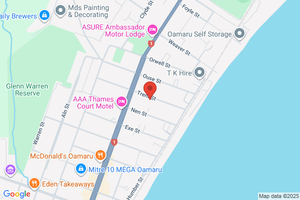 Map for Barnardos Early Learning Centre Oamaru