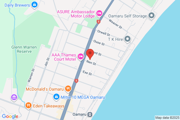 Map for Little Wonders Oamaru