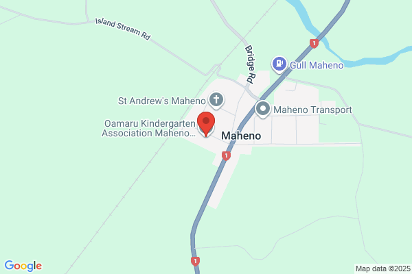 Map for Maheno Kindergarten