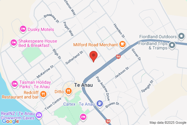 Map for Fiordland Kindergarten