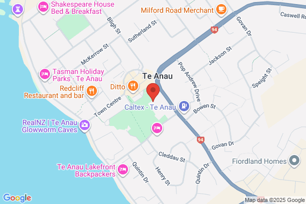 Map for Te Anau Childcare Centre Inc