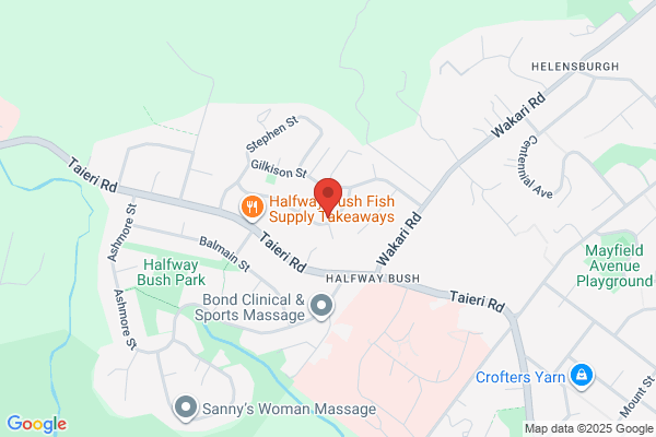 Map for Halfway Bush Kindergarten