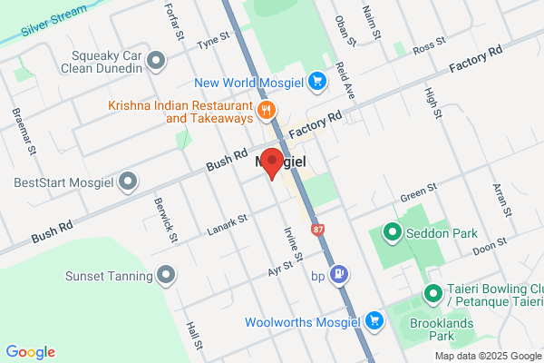 Map for Mosgiel Central Kindergarten