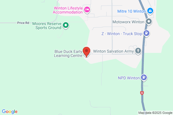 Map for Blue Duck Early Learning Centre