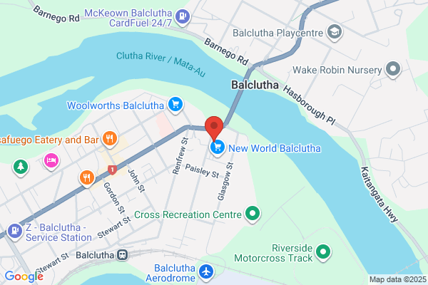 Map for Balclutha Kindergarten