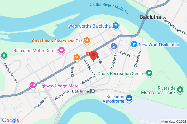 Map for City Impact Church Childcare Balclutha