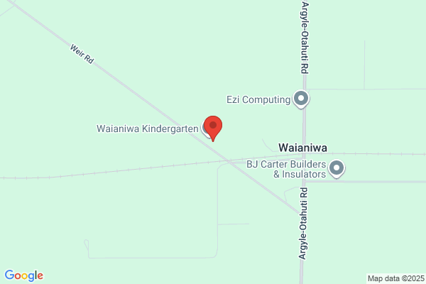 Map for Waianiwa Kindergarten