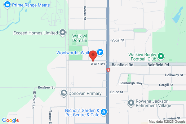 Map for Waikiwi Kindergarten