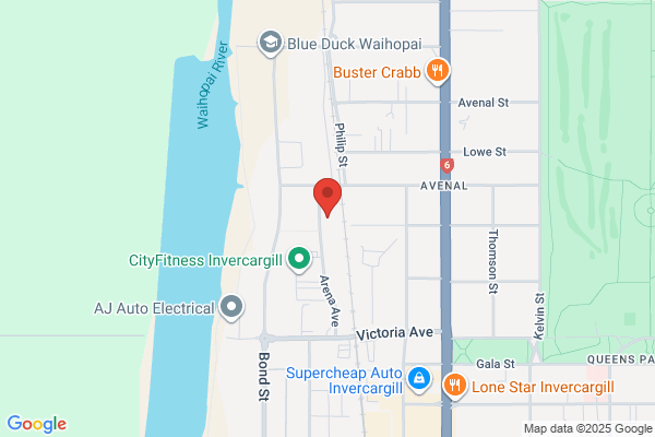 Map for Active Explorers Invercargill