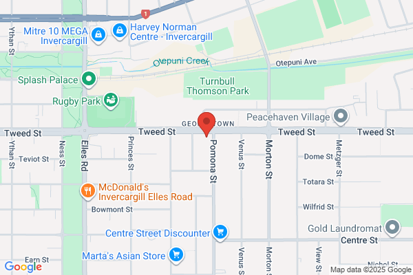 Map for Montessori Invercargill