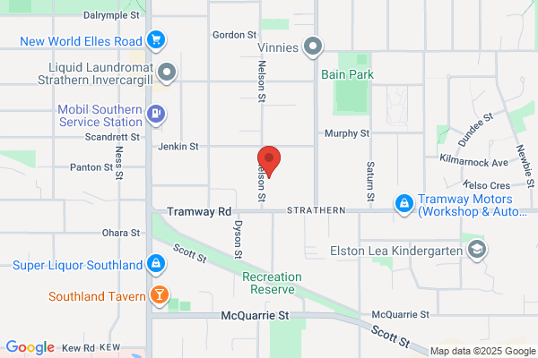 Map for Ranui Kindergarten (Invercargill)