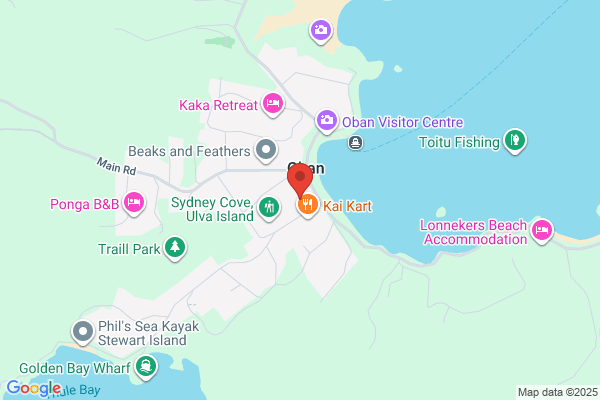 Map for Stewart Island EC Education Centre
